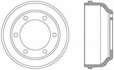 OPEN PARTS bad905710 -  Тормозной барабан